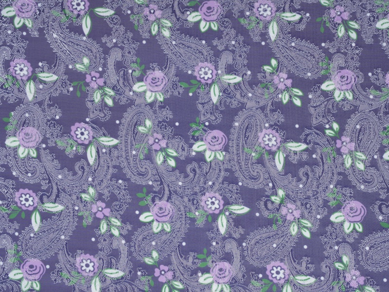 Polyester-Viscose Jakar Baskılı Astar Kumaşı