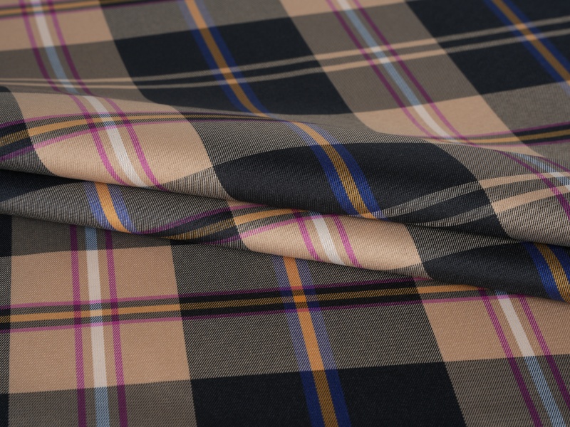 Polyester iplik boyalı kol astar kumaş